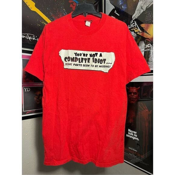 Vintage Y2K You’re Not A Complete Idiot Funny Tee - Picture 1 of 5